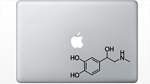 Adrenaline Molecule Structure Decal by I Heart Equations (Black)