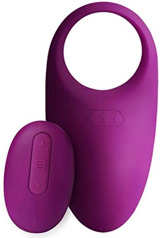 Lock Fine Vibration Ring Wireless Remote Control Men and Women Shock Absorber Adult,Violet