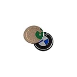 Bross BDP532 2 Pieces Key Fob Remote Badge Logo Emblem Sticker Dia:11mm for BMW