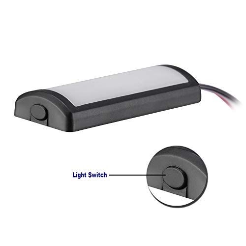 JIANFA Car LED light,Car Interior Light Dc 12V Car Reading Lights Mini Car Interior LED light for various vehicles, like Car, Boat,Van, Truck, Trailer, Motorhome (White)
