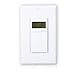 Maxxima Digital In-Wall 7 Day Programmable Timer Light Switch up to 18 On/Off Settings, Adjusts for daylight savings time, 3 Way Compatible, Wall Plate Included, White