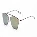 Elegant Metal Reflection Mirror Frame Sunglasses (Rose Gold)