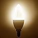 Litake E12 LED Bulb, 60W Equivalent Candelabra Bulb, 2700K Warm White Non-Dimmable Candle Light Bulbs for Chandelier, Pack of 6