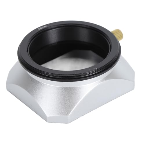 AKLOSIPY Camera Lens Hood Shade, Aluminum Alloy Square Bayonet Lens Hood with Matte Finish Interior, High Strength & Durability for FE 40mm F2.5 G, FE 50mm F1.4 GM, 58mm Caliber,