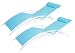 Kozyard KozyLounge Elegant Patio Reclining Adjustable Chaise Lounge Aluminum and Textilene Sunbathing Chair for All Weather with headrest (2 Pack), KD,Very Light primary