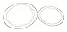 Oojami 90 Piece Gold Rimmed Premium Disposable Plastic Plates Set 45 pc10.25 Dinner | 45 pc 7.5'' Salad-Dessert Wedding Dinnerware Sets (Gold)