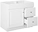 Design House 531954 Wyndham Ready-To-Assemble 1 Door/2 Drawer Vanity, White, 36