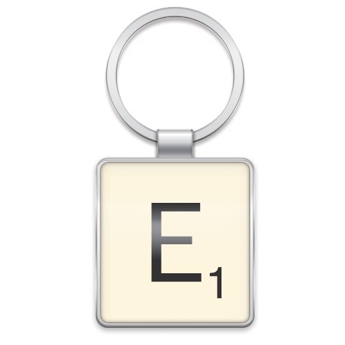 Wild & Wolf Scrabble Keyring - Letter E