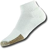 Thorlos Unisex TMX Tennis Thick Padded Ankle Sock, XLarge, White Black