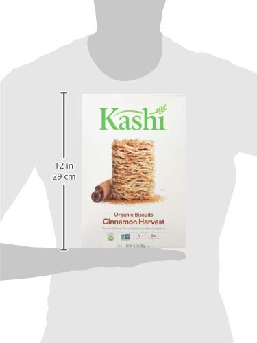 Kashi Organic Cinnamon Harvest Breakfast Cereal, Vegan, Box, 1.01 lb, 65.2 Oz, Pack of 4