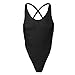 Men's One-Piece High Cut Sissy Pouch G String Underwear Freestyle Wrestling Singlet Lingerie See Through Leotard Bodysuit Jumpsuit Work Out Swimsuit Gym Fitness Briefs Swimwear Thongs Nightwear Black