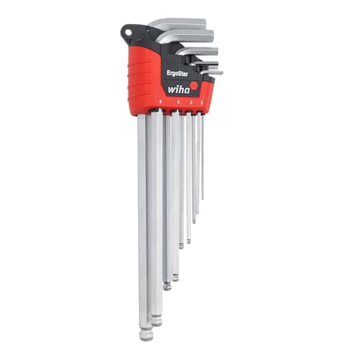 Wiha 66996 ErgoStar Ball End Hex L-Key, 9-Piece Set