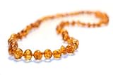 Grace & Favour - *SAFTEY KNOTTED* Honey Amber Teething Necklace - For Teething Pain, Fever, Earache and Fussiness *Twist- in Screw Clasp* BABY and MOM APPROVED!