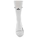 adidas Unisex Team Speed Traxion Crew Sock (1-Pair), White/Black/Aluminum 2, 9-13