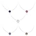 Sterling Silver Round Cut CZ Cubic Zirconia Bezel Set Solitaire Pendant Necklace