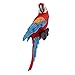 Fityle Life Size Colorful Parrot Sculpture Modern Yard Garden Zoo Ornament Decor