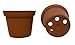 50 New 3 Inch Plastic Nursery Pots ~ Pots are 3 Inch Round at The Top and 2.25 Inch Deep. Color: Terracotta primary