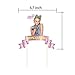 2 Pack Jojo Bow Cake Topper,Jojo Cupcake toppers Birthday Party Decoration for Kids