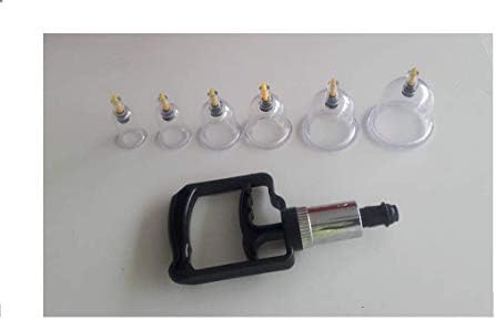 Ramdev acupressure Cups & Black Pump Set (6)