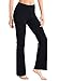 Yogipace,Petite/Regular/Tall,Women's Bootcut Yoga Pants Long Workout Pant with Back Pockets