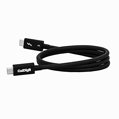 CalDigit Thunderbolt 3 Type-C Cable - Passive 40Gbps / 100W Charging / 5A / 20V (0.8 Meter Passive Cable)