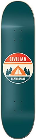 CIVILIAN SKATEBOARDS Adventure Series Camp Skateboard Deck 8.5" Made in California