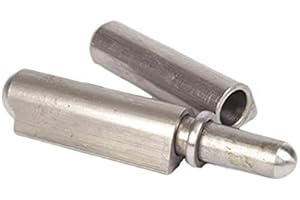 NORTHEAST HINGE Heavy Duty Weld-on Bullet Hinge in Weldable Steel, Stainless Steel, Aluminum, and Brass Without or with Grease Zerk in Multiple Sizes (Stainless Steel, 4 inch)