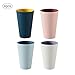 reakfaston Toothbrush Cup Toothbrush Mug 4PCs Home Tooth-Brushing Cup Simple Fashion Plastic Bathroom Cup