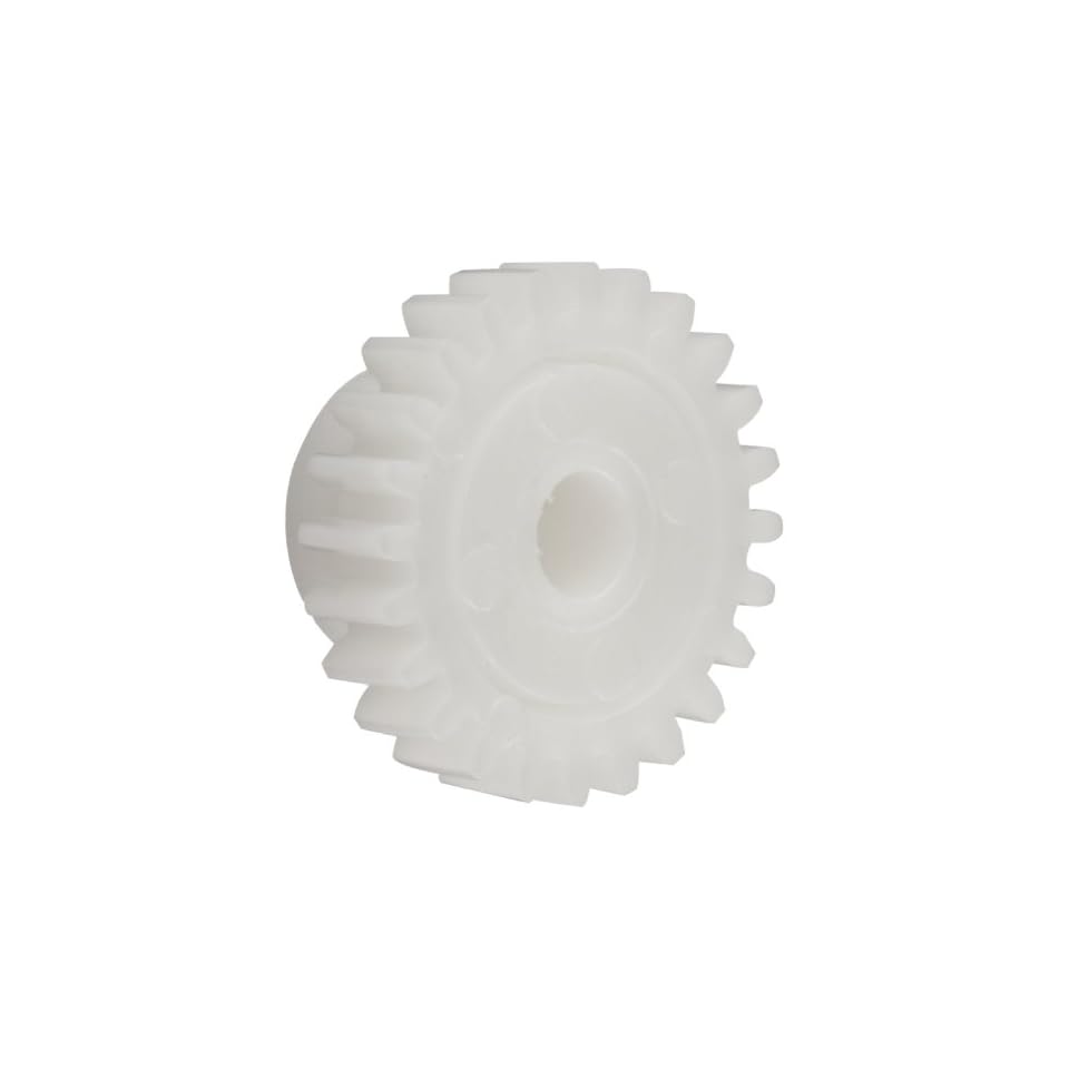 Spur Gear, 20 Degree Pressure Angle, Polyoxymethylene, Inch, 24 Pitch