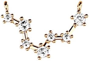 Gold Plated Constellation Pendant Crystal Zodiac Constellation Connector MignonandMignon Constellation Necklace- GZCP