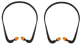 2Pcs Pairs Soft Banded Silicone Reusable Washable Ear Plugs for Sleeping Swimming Noise Hearing Protection Earplugs Music Concerts Construction Shooting Hunting Motor Sports