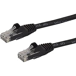 StarTech.com 25ft CAT6 Ethernet Cable - Black CAT 6