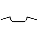 ALPHA MOTO Motorcycle Cafe Racer Ace Clubman Handlebar Bar 7/8