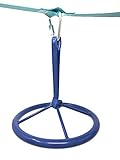 ChooseDaily 10 Inch Diameter Metal Ninja Wheel with Safety Carabiner | Advanced Monkey Bar Obstacle | Ninja Warrior Training Equipment
