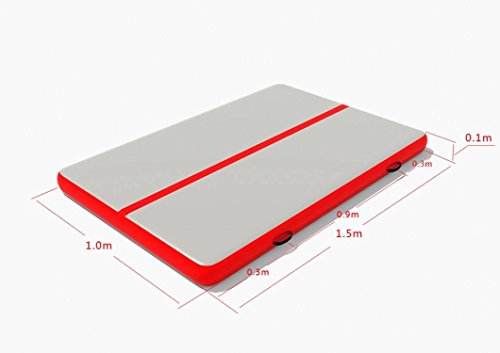 5th Season Inflatable Gymnastics Tumbling Air Tracker Equipment Mats For Gymnastics Training, Beach, on Water, Home Gym Fitness