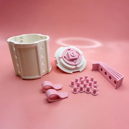 Novelty Valentine's Day Gift Box, 3D Printed Puzzle Container, 10 x 15 cm (Pink)