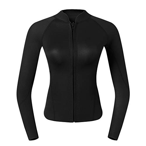 image for Tachiuwa Wetsuits Top Jacket Vest Womens 2mm Long Sleeve Shirt for Scu