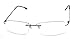 Agstum Titanium Alloy Flexible Rimless Hinged Frame Optical Eyeglasses Frames