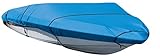 Leader Accessories Silver Polyester Waterproof Mooring V-hull Runabout Boat Cover Trailerable Inboard Outboard Tri-hull Boat Cover Fits Fish,ski,pro-style Bass Boats