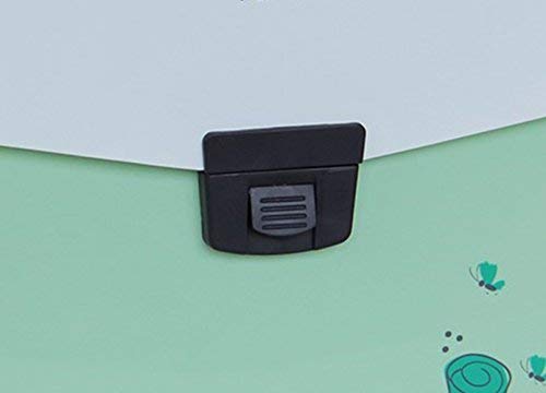 Snail&Hawk Poly Accordion-File-Folders with Handle and Tabs,13-Pockets,A4 Size (Green) - Thumbnail 4