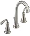 Delta Lorain Stainless 2-Handle Widespread WaterSense Bathroom Faucet (Drain Included) Item # 749680 Model # 35716LF-SS-ECO UPC # 034449810425