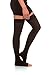 Jomi Compression Thigh High Stockings Collection, 20-30mmHg Surgical Weight Open Toe 241 (Medium, Black)