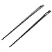 dophee 2Pcs Sewing Leather Needle Manual Lacing Threading Two Prong Steel Needle LeatherCraft Tool Handmade Leather Tools DIY Skin Tool
