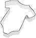 1 X Baby Onesie Cookie Cutter for Baby Boy/Girl Shower Party Favors