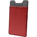 Silk Stick-on Phone Wallet - Sidecar Slim Expandable Credit Card Pocket - Fits iPhone and Android (Crimson Red)