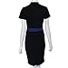 Womail Women Vintage Business Casual Party Pencil Sheath Dress (S, Blue)