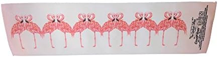 The Spoiled Office Cool Fiber Reusable Cooling Towel with Plastic Reusable Tube for Sports, Running, Biking, Hiking, Gym, Yoga, Beach, Gardening, Golf or Walking (Flamingo Flock) 6" x 21"