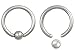 Set of 2 Rings: 16g Surgical Steel 5/16