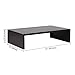 DESIGNA Black Monitor Stand, Computer Monitor Arms & Stands Laptop TV Printer Metal Platforms Stands Shelves Risers Desktop Workspace Organizers 11