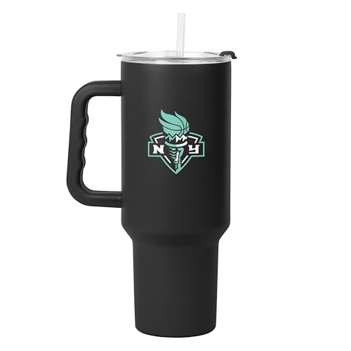 FANMATS WNBA New York Liberty 40 oz Stainless Steel Handle Tumbler – Durable Po…